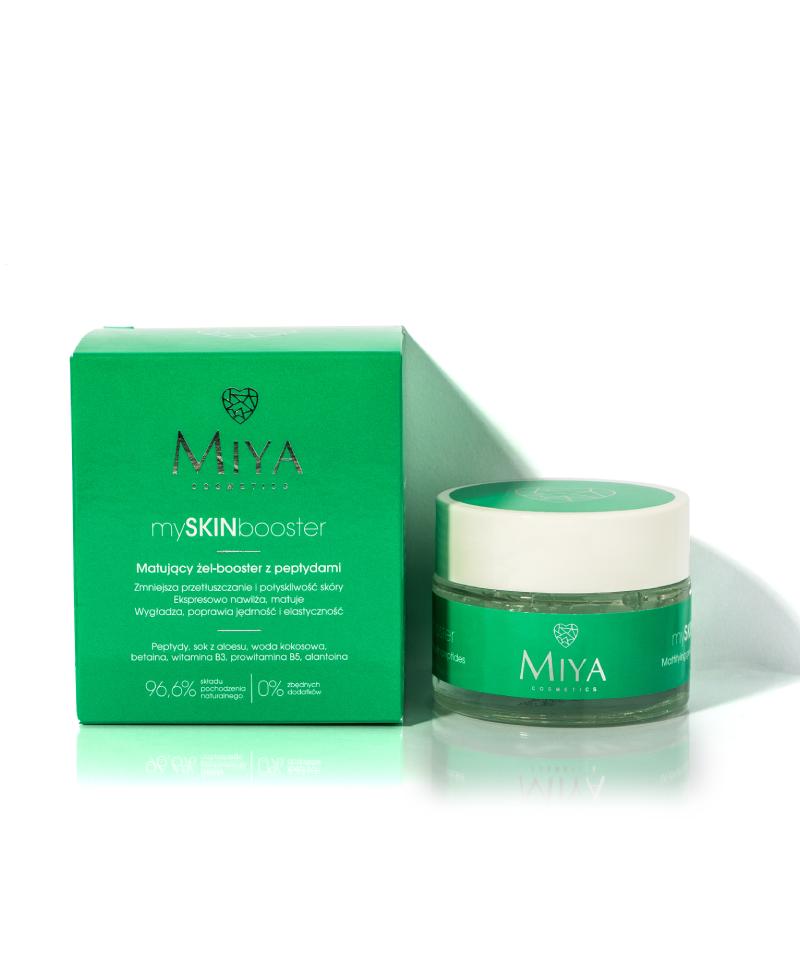 Mattifying gel-booster with peptides
